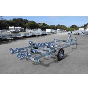 Chariot de mise à l'eau multi-rouleaux - G1000MA14 - 1 essieu - PTAC : 1350 Kg