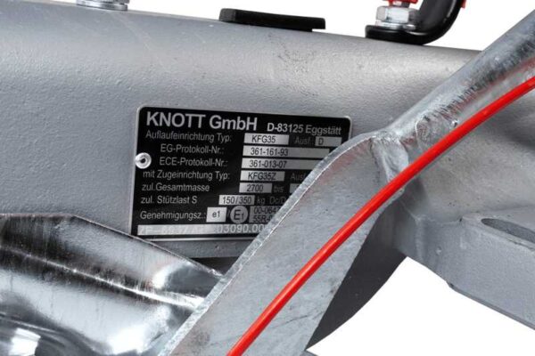 Dispositif de dépassement KNOTT KFG35D avec attelage K35C pour remorque de 3500kg avec timon en V – Image 4
