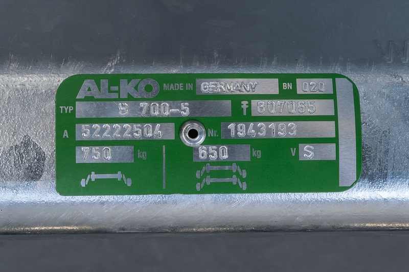 Essieu freiné AL-KO COMPACT pour remorque / dépanneuse 750kg 700mm 1100mm 5x112 – Image 4