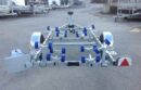 Porte bateau immergeable SUN WAY - D1857 - PTAC : 750Kg - Kit rouleaux - 1 essieu