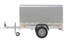 Remorque 750 kg Unitrailer Garden Trailer 201 KIPP 200 x 125 avec bâche haute et arceau