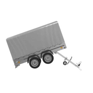 Remorque Garden Trailer 264/2 KIPP avec châssis H-1100 et bâche grise