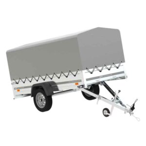 Remorque de jardin GARDEN TRAILER 264 KIPP avec arceau et bâche grise