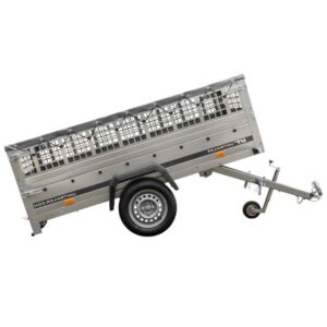 Remorque large avec roue de support série KIPP Garden Trailer 230, dimensions 230x125 cm