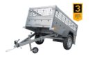 Top remorque GARDEN TRAILER 200 KIPP avec rehausses grillagées et roue jockey