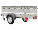 Remorque à un essieu Humbaur remorque pour projet Steely y compris rehausse de tôle perforée, filet & roue jockey 2050 x 1095 x 600 mm non freinée poids total autorisé 750 kg