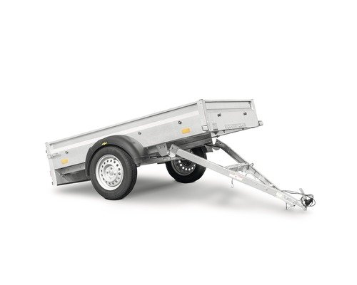 Humbaur Remorque à un essieu Steely avec timon rabattable 2050 x 1095 x 300 mm non freinée poids total adm. 750 kg – Image 3