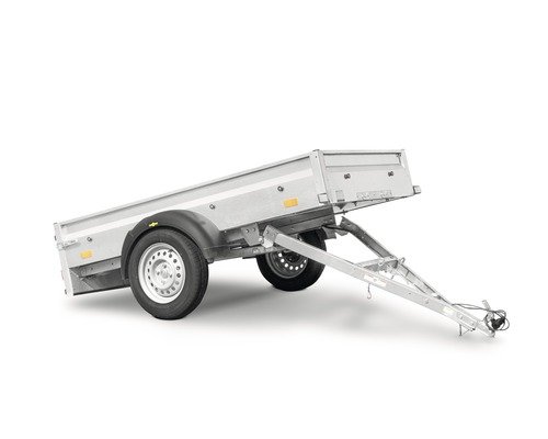 Humbaur Remorque à un essieu Steely avec timon rabattable 2050 x 1095 x 300 mm non freinée poids total adm. 750 kg – Image 6