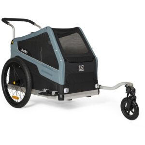 Burley Remorques Vélo pour Chiens - Bark Ranger - noir/turquoise mat