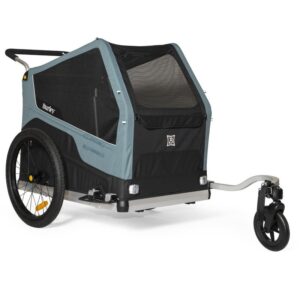 Burley Remorques Vélo pour Chiens - Bark Ranger XL - noir/turquoise mat