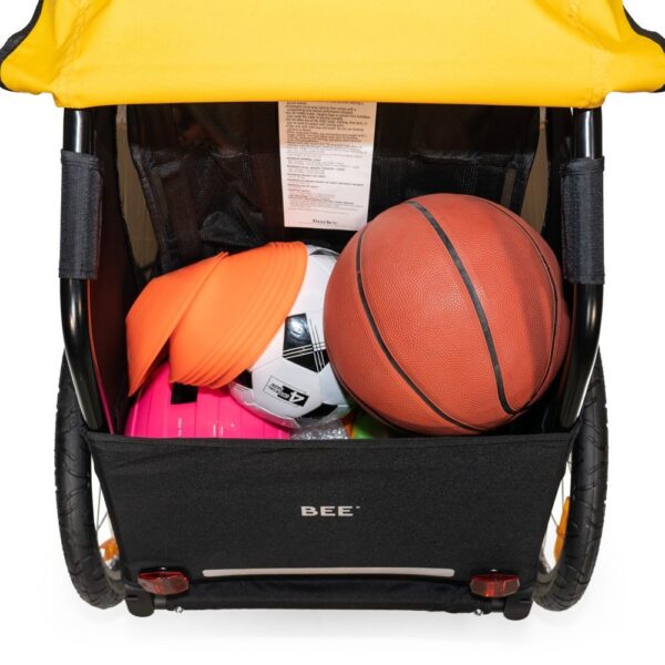 Burley Remorque pour Vélo - Bee Single pour 1 Enfant - jaune/noir – Image 5