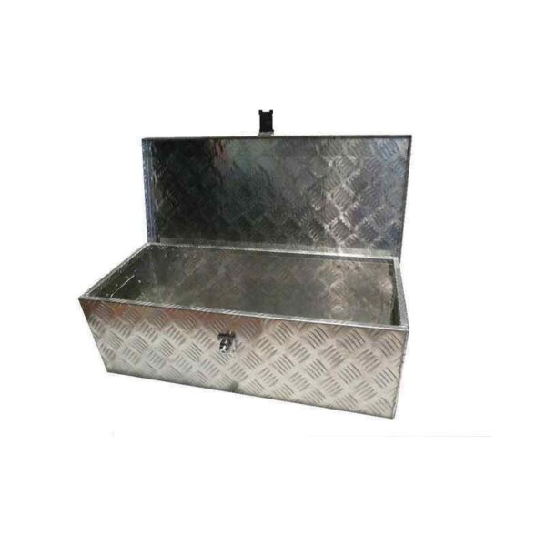 Coffre de rangement en alu 123 x 38 x 38 pour remorque