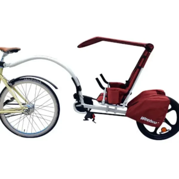Remorque vélo enfant avec pédales et sacoches Thrill Weehoo – Image 7