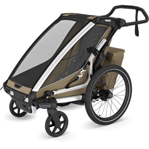 Thule Remorque Vélo pour 1 Enfants - Chariot Cross 2 Single - faded khaki – Image 2