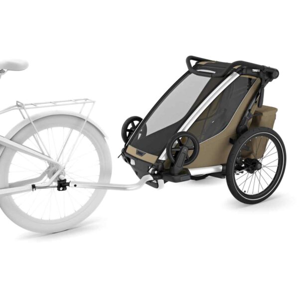 Thule Remorque Vélo pour 1 Enfants - Chariot Cross 2 Single - faded khaki – Image 4
