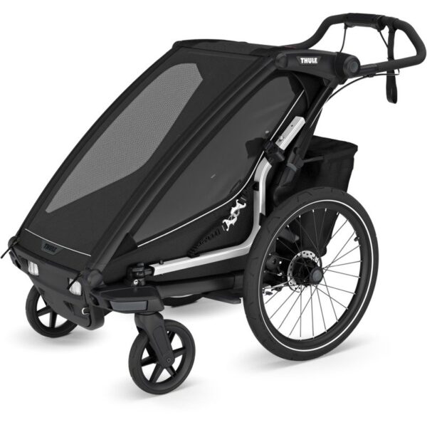 Thule Remorque Vélo pour 1 Enfants - Chariot Sport 2 Single - noir