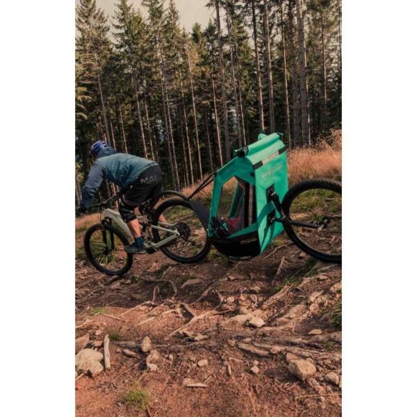 Tout Terrain Remorque pour Vélo pour 1 Enfant - Singletrailer II Sport - caribbean green – Image 6